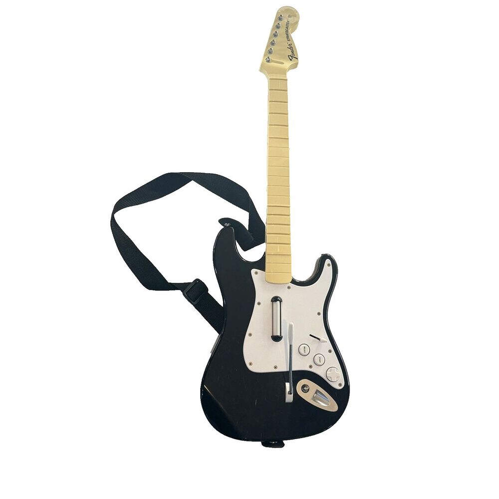 Rock Band Guitar Fender Stratocaster PlayStation 822151 No Dongle Untested
